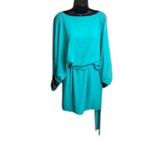 Tinley dress,green cuff embellishments SMALL